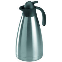 Axentia Isolierkanne silber Edelstahl B/H/L: ca. 15x29x15 cm Isolierkanne 2l - silber (15,00/15,00/29,00cm) - Axentia