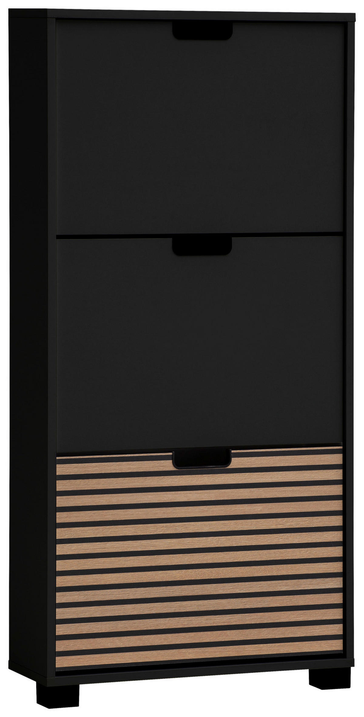 Schuhkipper Ryker schwarz matt B/H/T: ca. 59,8x124x19,5 cm Ryker - schwarz (59,80/124,00/19,50cm) - Möbelpartner