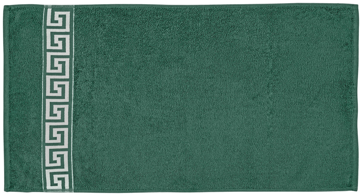 Handtuch Mäander Mäander - grün (50,00/100,00cm) - POCOline