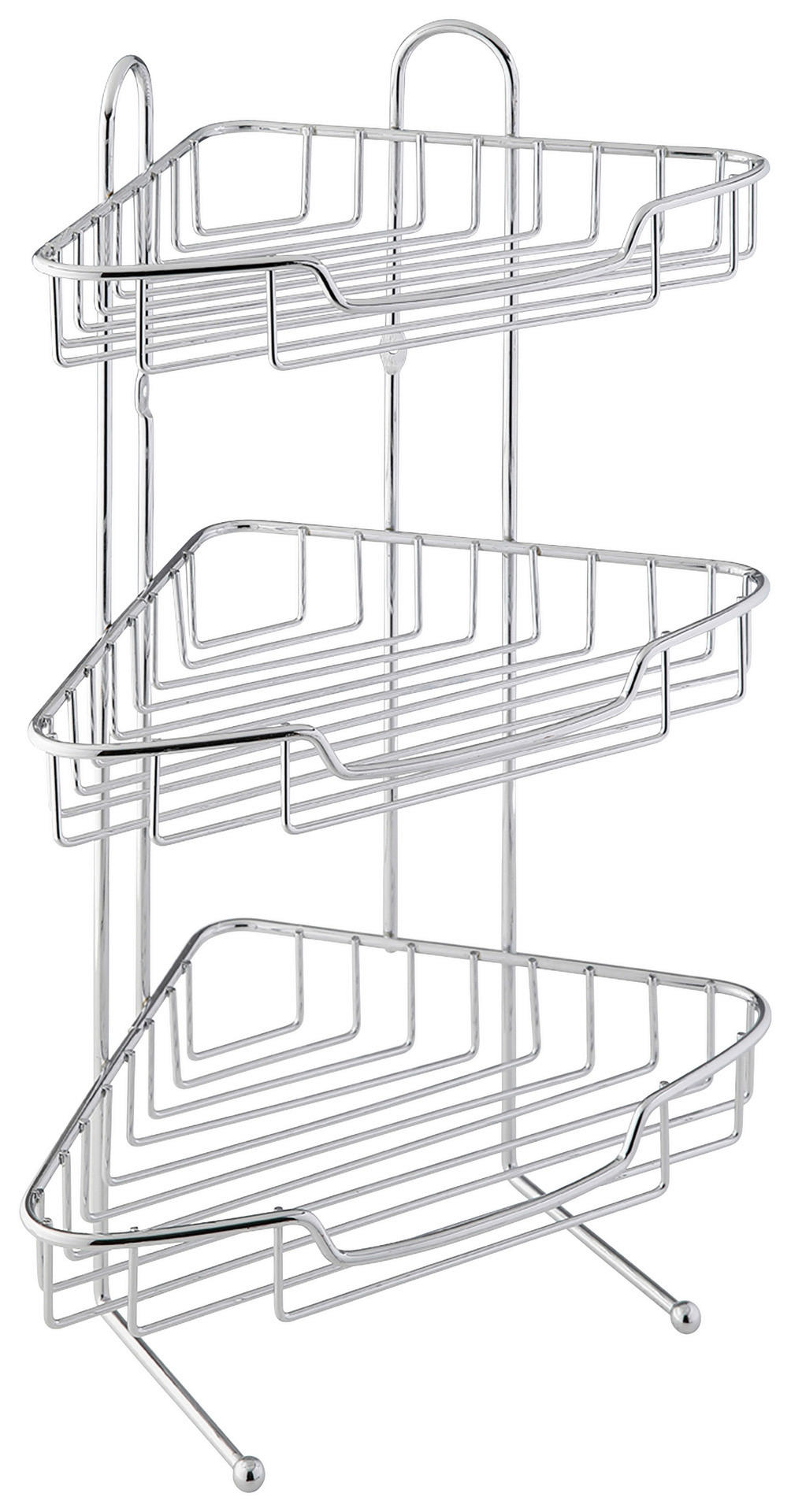 Eckregal Chrom Chrom B/H/L: ca. 20x42,5x20 cm Escala - Chrom (20,00/20,00/42,50cm) - Axentia