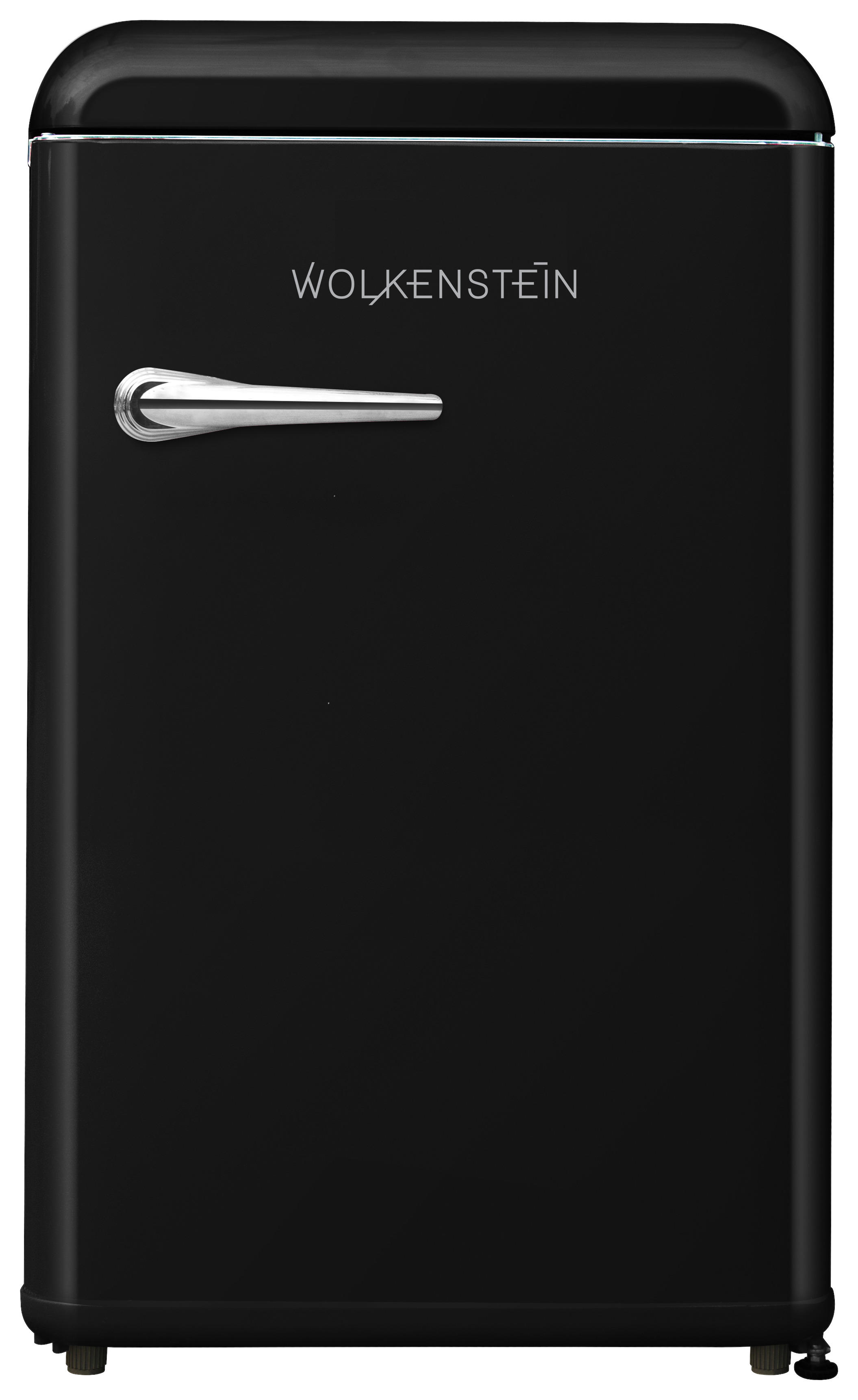 Wolkenstein Kühlschrank WKS125RT SB schwarz B/H/T: ca. 55x89,5x60 cm Kühlschrank WKS125RT SB - schwarz/silber (55,00/89,50/60,00cm)