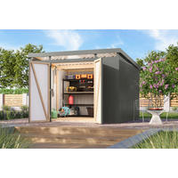 Karibu Gartenhaus IIndra 3,5 grau B/H/T: ca. 289x213x289 cm IIndra 3,5 - grau (289,00/213,00/289,00cm) - Karibu