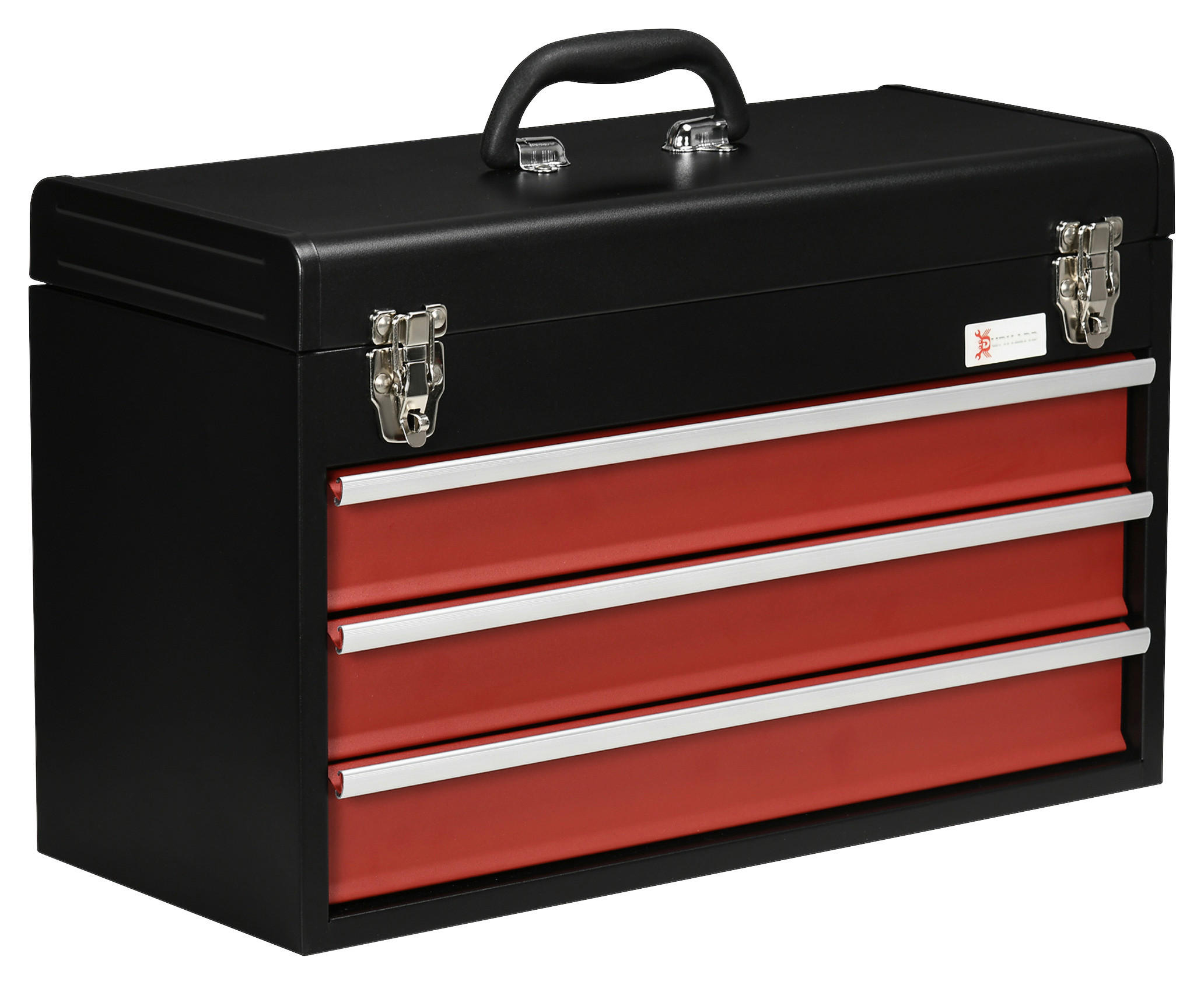 B/H/L: ca. 22x51x32 cm Werkzeugkiste - rot/schwarz (32,00/22,00/51,00cm) - DURHAND