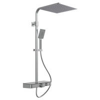 Überkopf-Brauseset mit Thermostatarmatur OCEAN Chrom B/H/T: ca. 43,8x84,8x10,8 cm OCEAN - Chrom/anthrazit (43,80/84,80/10,80cm) - SCHÜTTE