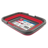 Dirt Devil Aufbewahrungskorb grau B/H/L: ca. 38x16x29 cm Faltbarer_Aufbewahrungskorb 17l - rot/grau (29,00/38,00/16,00cm) - Dirt Devil