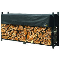 ShelterLogic Kaminholzregal schwarz B/H/T: ca. 240x119x36 cm Kaminholzregal - schwarz (240,00/119,00/36,00cm) - ShelterLogic