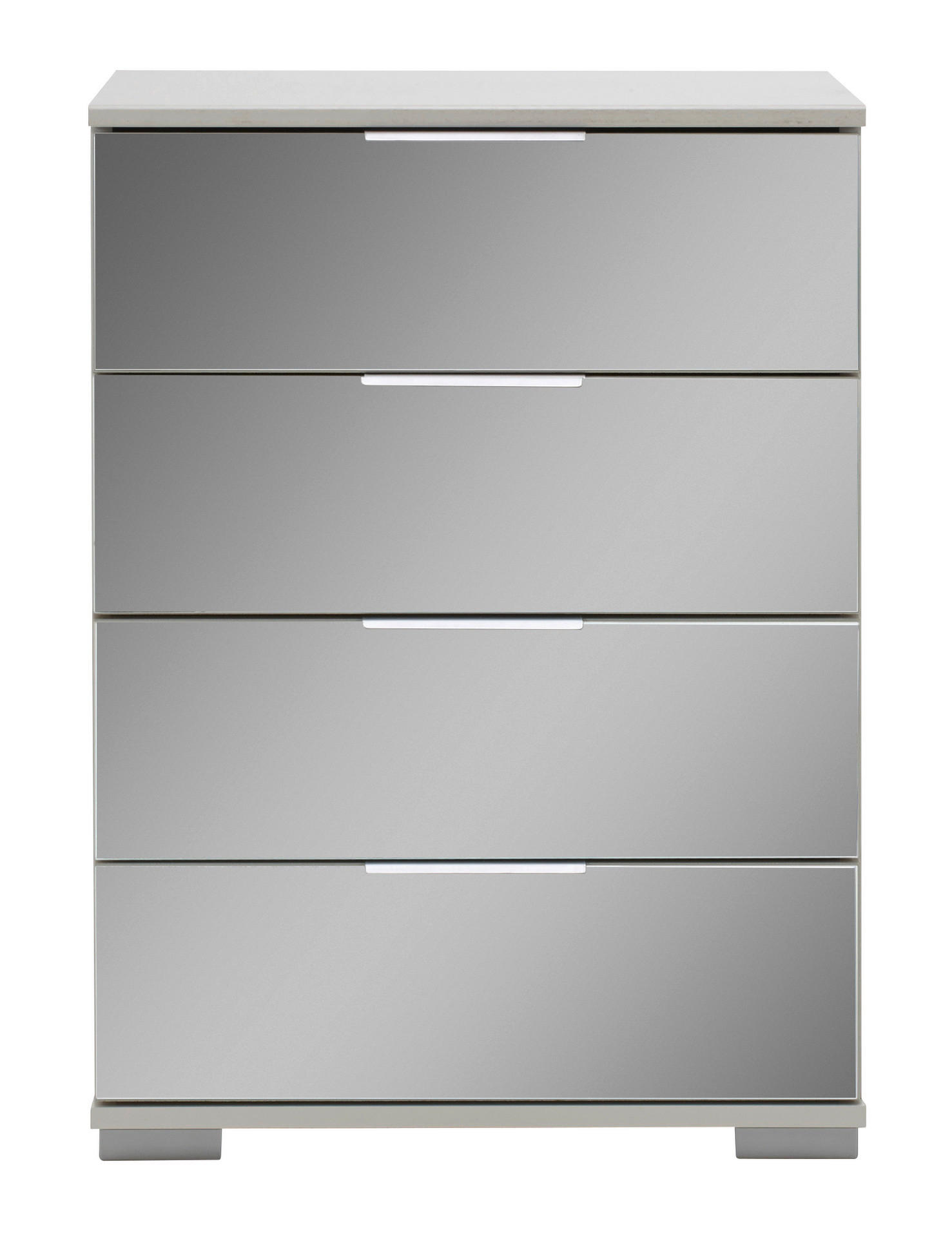 Nachtkonsole Easy Plus Alpinweiß B/H/T: ca. 52x74x38 cm Easy Plus - Alpinweiß/Silbergrau (52,00/74,00/38,00cm)