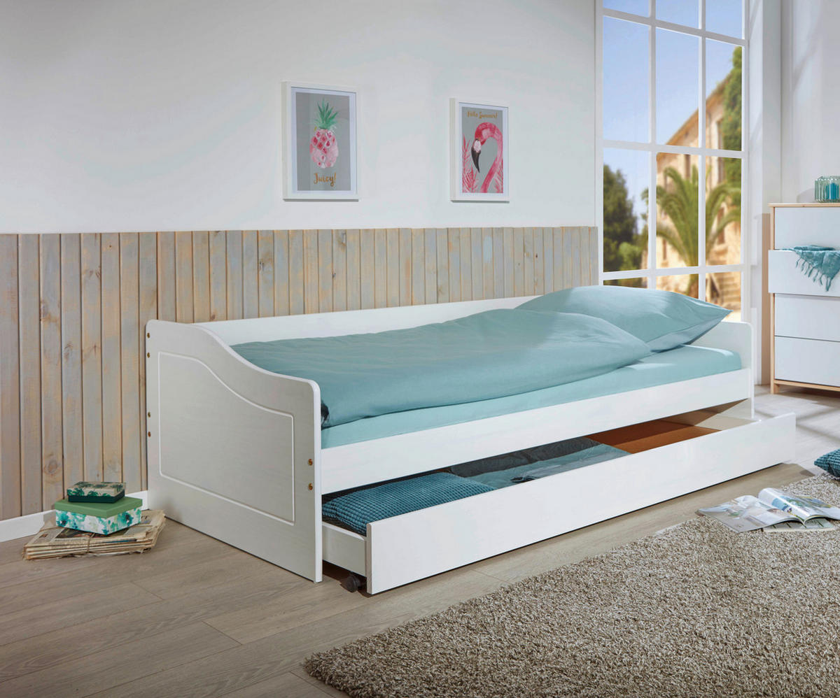 Funktionsbett Leonie Modell'23 weiß Leonie Modell'23 - weiß (197,00/97,00/62,00cm) - Inter Link