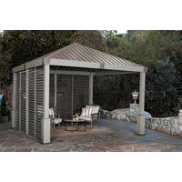 Sojag Pavillon Nanda champagner Aluminium B/H/L: ca. 363x313x363 cm Nanda - champagner/taupe (363,00/363,00/313,00cm) - Sojag