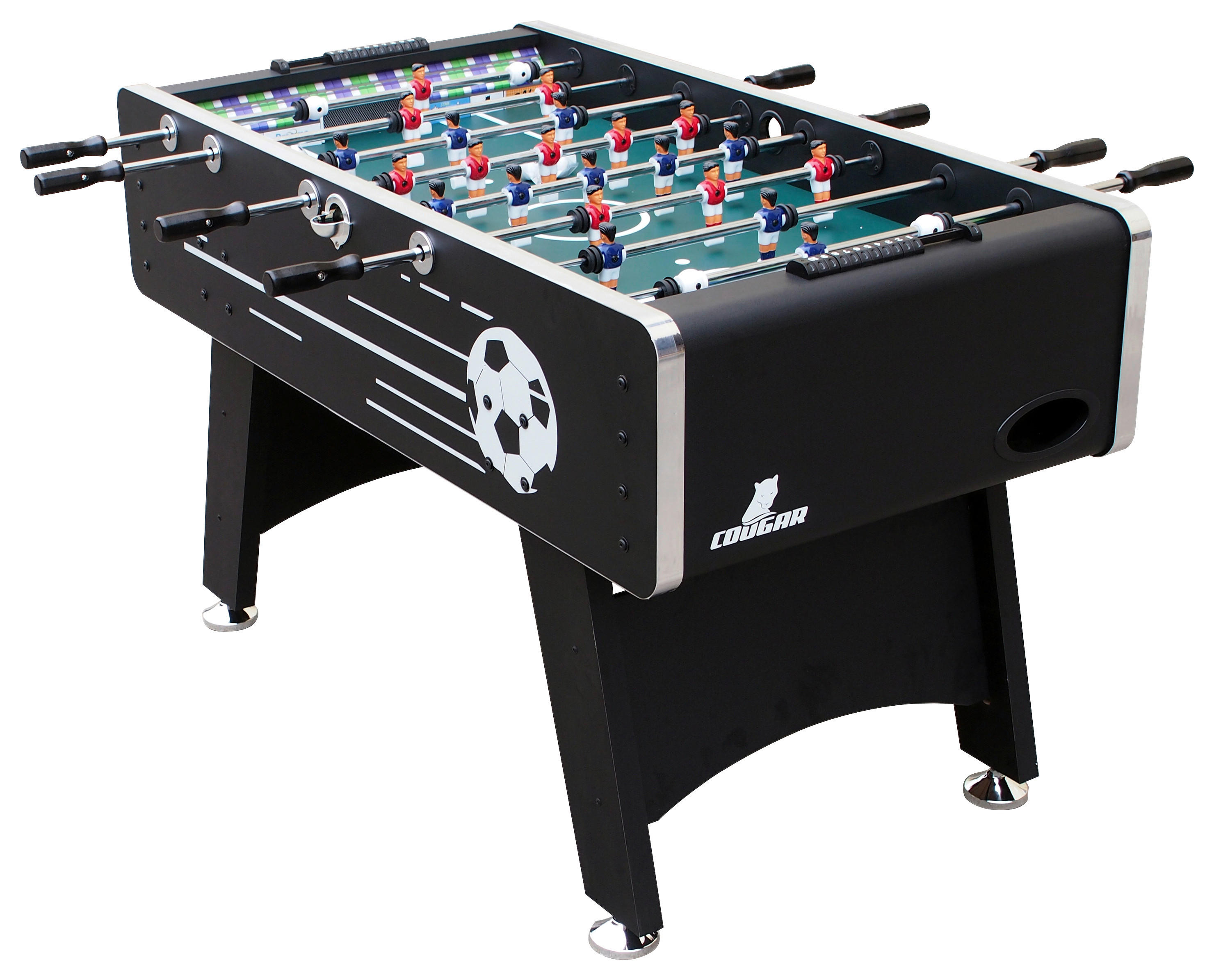 Cougar Kickertisch Arena B/H/L: ca. 75x88x141 cm Arena - schwarz (141,00/75,00/88,00cm) - Cougar