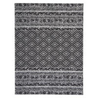 Kayoom Flachgewebeteppich Sunny 110 schwarz B/L: ca. 80x150 cm Sunny 110 - schwarz (80,00/150,00cm) - Kayoom