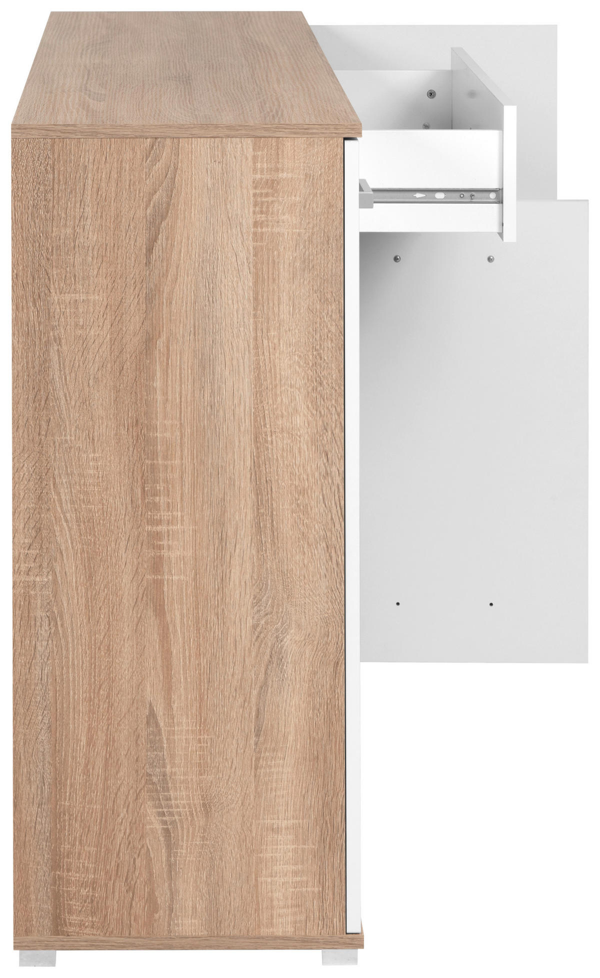 Sideboard Volos Eiche Sonoma Nachbildung weiß B/H/T: ca. 160x90x38 cm Volos - Eiche/weiß (160,00/90,00/38,00cm)