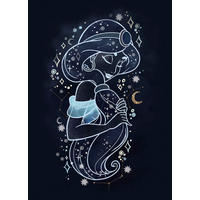 Komar Poster Jasmin Stars Disney B/L: ca. 50x70 cm Jasmin Stars - (50,00/70,00cm) - Komar