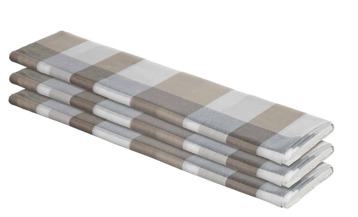 Dekostoff taupe B: ca. 140 cm Dekostoff 51329 Karo - taupe (140,00cm)