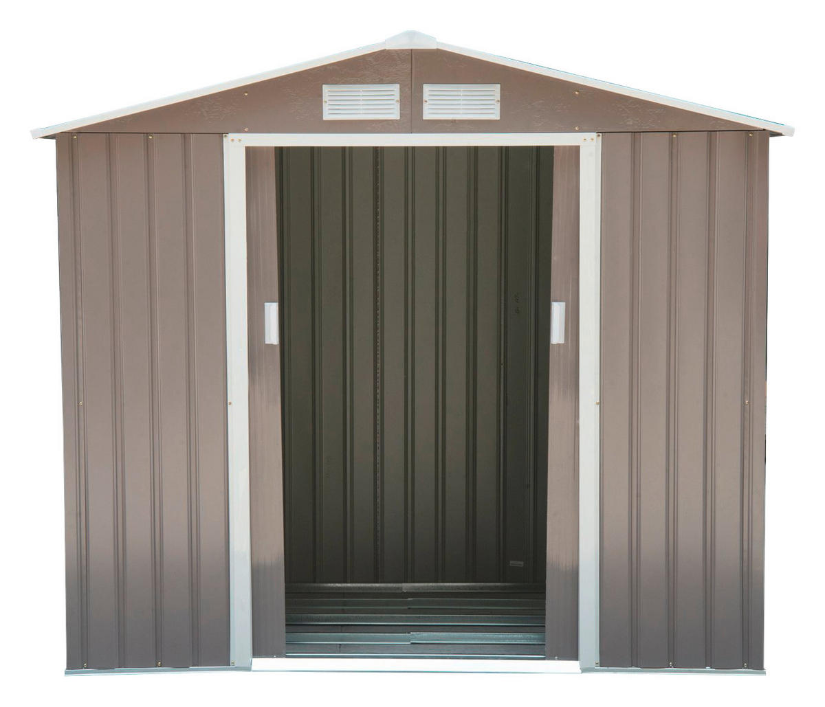 Outsunny Gartenhaus grau B/H/L: ca. 117x185x213 cm Gartenhaus - grau (213,00/117,00/185,00cm) - Outsunny