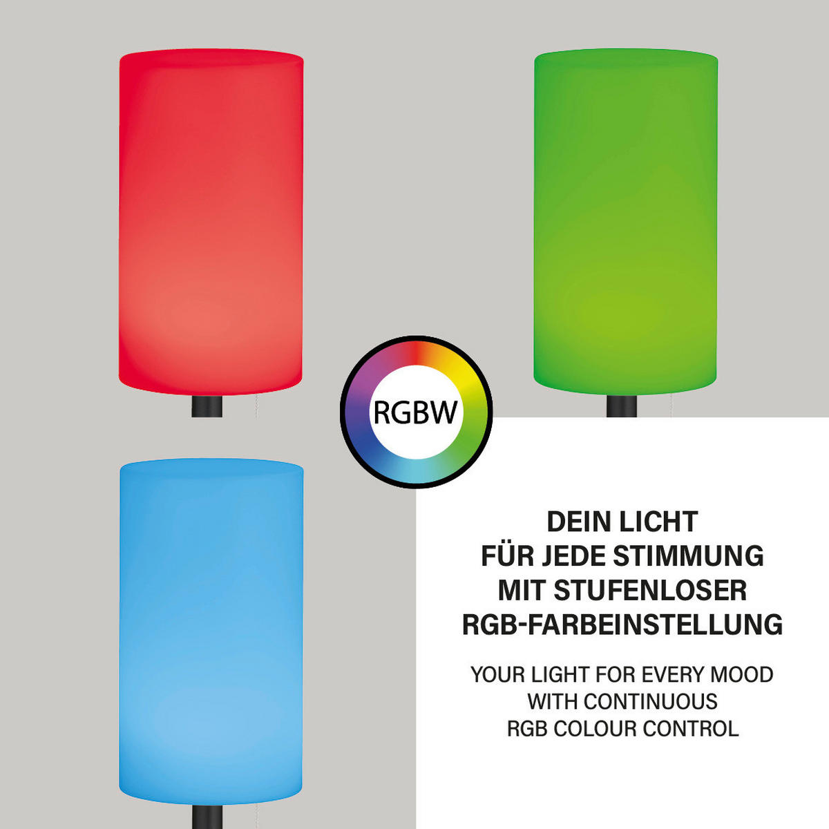 LED-Außenleuchte 850246 Larino anthrazit weiß H/D: ca. 28x12 cm Larino - weiß/anthrazit (12,00/28,00cm) - easy! by FHL