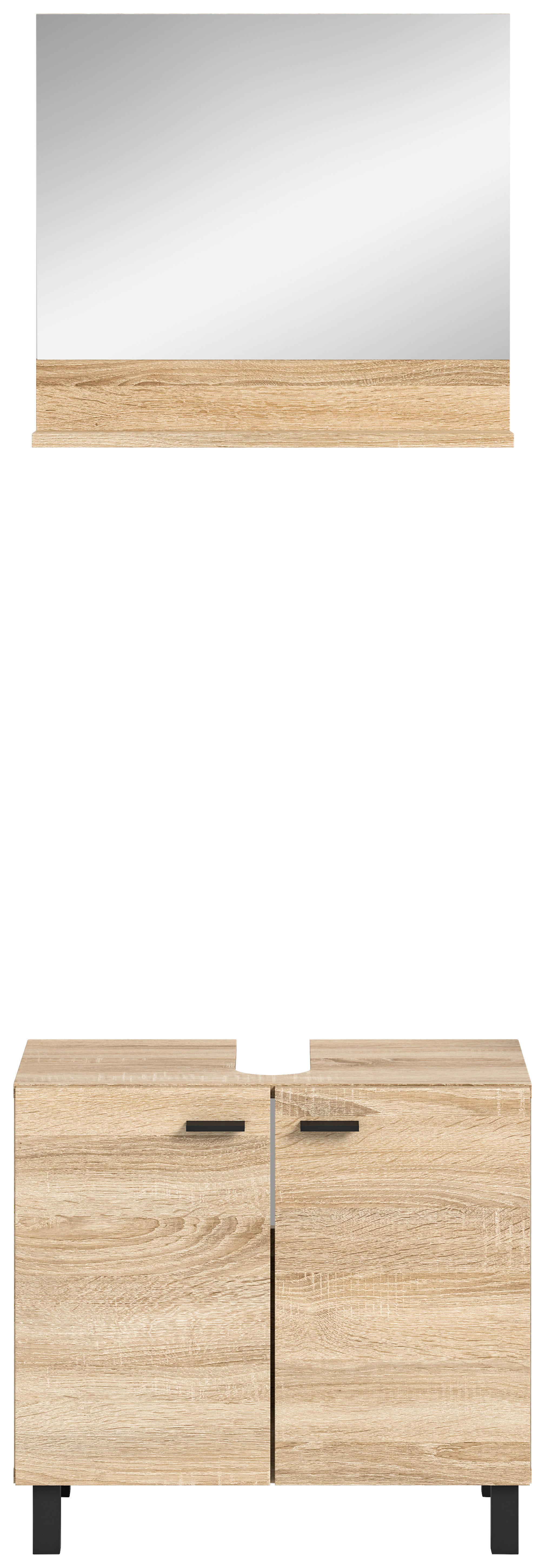 Badezimmer-Set BOSTON Eiche Sonoma Nachbildung B/H/T: ca. 57x44x33 cm BOSTON - Eiche (57,00/44,00/33,00cm) - xonox.home