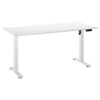 höhenverstellbarer Schreibtisch Ben weiß B/H/T: ca. 137x120x68 cm Ben - weiß (137,00/120,00/68,00cm)