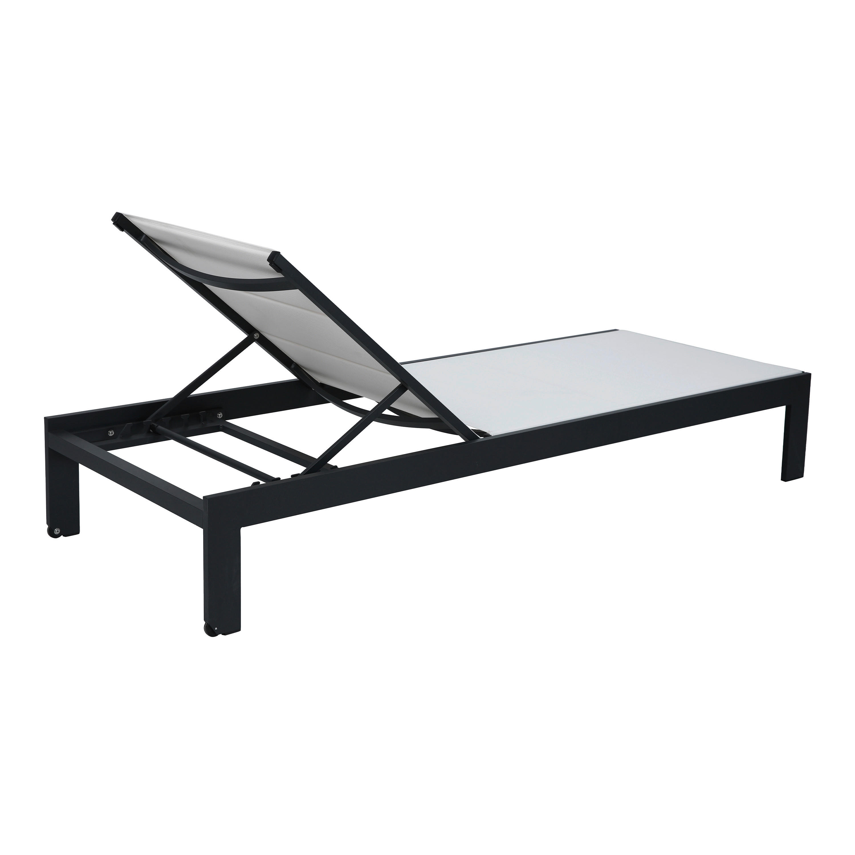 AXI Outdoor Living Gartenliege Elio creme Textil B/H/L: ca. 75x31x200 cm Elio - creme/grau (200,00/75,00/31,00cm) - AXI Outdoor Living