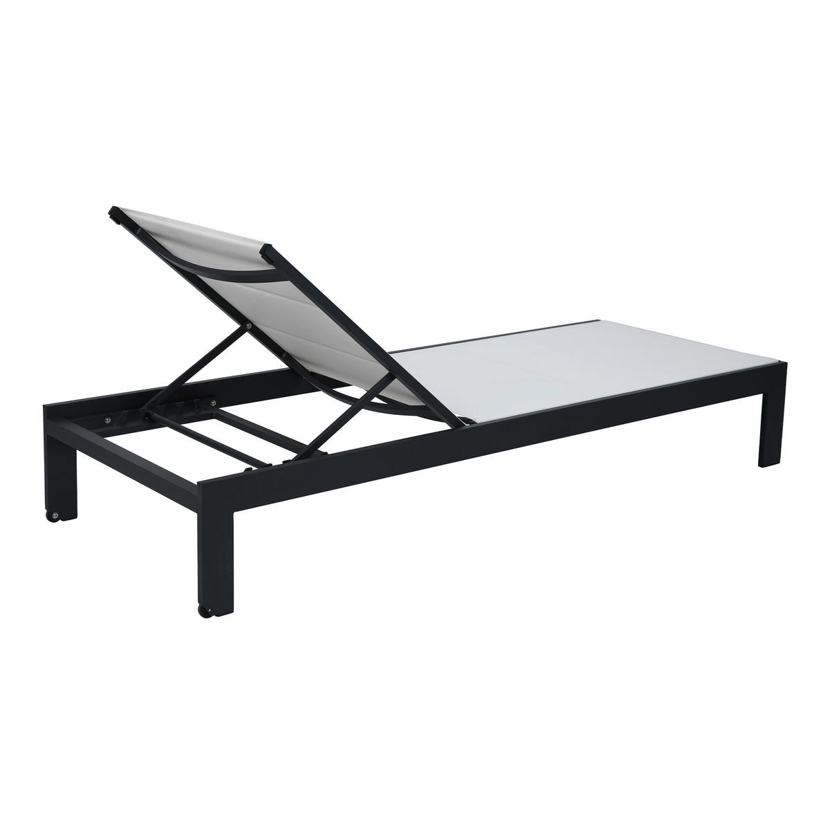 AXI Outdoor Living Gartenliege Elio creme Textil B/H/L: ca. 75x31x200 cm Elio - creme/grau (200,00/75,00/31,00cm) - AXI Outdoor Living