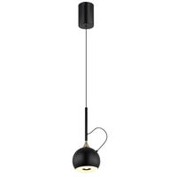 GLOBO Pendelleuchte mattschwarz gold Metall H/D: ca. 150x12 cm 1.0 Brennstellen DONOVAN - gold/mattschwarz (12,00/150,00cm) - GLOBO