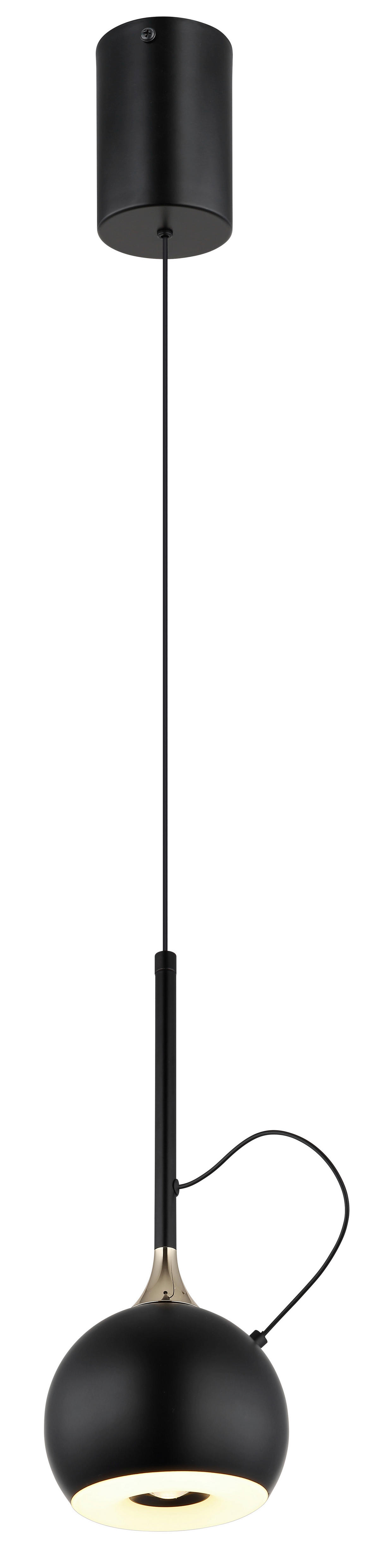 GLOBO Pendelleuchte mattschwarz gold Metall H/D: ca. 150x12 cm 1.0 Brennstellen DONOVAN - gold/mattschwarz (12,00/150,00cm) - GLOBO