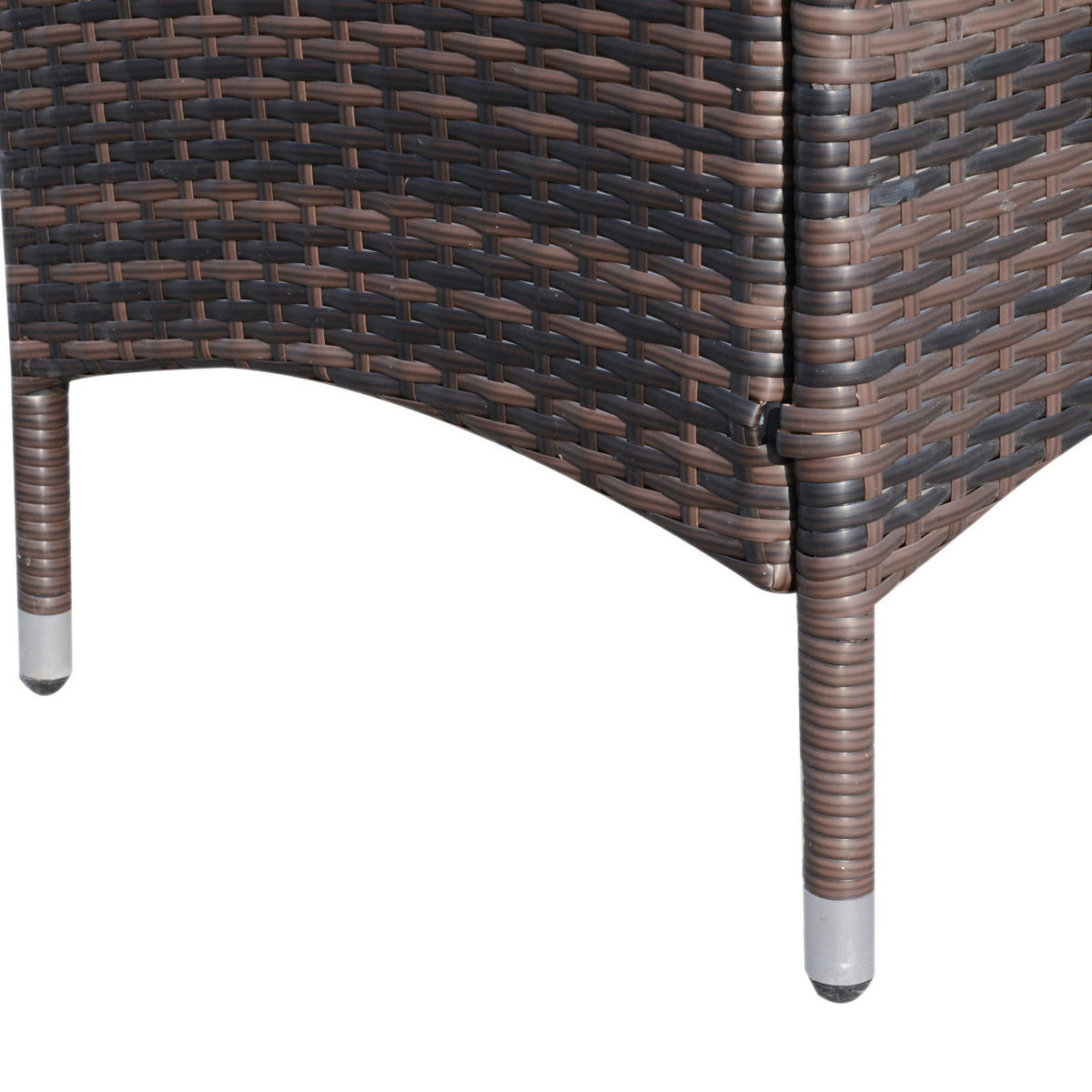 Outsunny Gartenmöbel-Set braun Polyrattan B/H/L: ca. 58,5x89,5x60 cm Gartenmöbel-Set - braun (60,00/58,50/89,50cm) - Outsunny