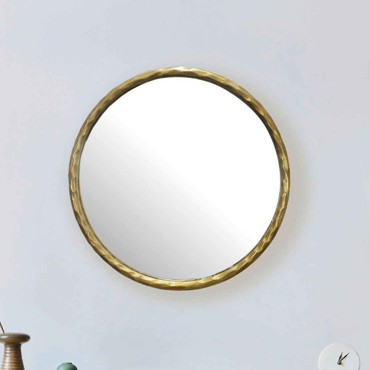 Wohnling Wandspiegel gold Metall T/D: ca. 4x60 cm Wandspiegel - gold (60,00cm) - Wohnling