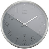 Mebus Wanduhr grau D: ca. 25 cm Wanduhr_Funk - grau (25,00cm) - Mebus