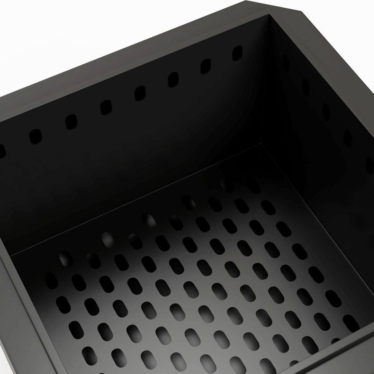 Outsunny Feuerschale schwarz Metall B/H/L: ca. 48x41x48 cm Feuerschale - schwarz (48,00/48,00/41,00cm) - Outsunny