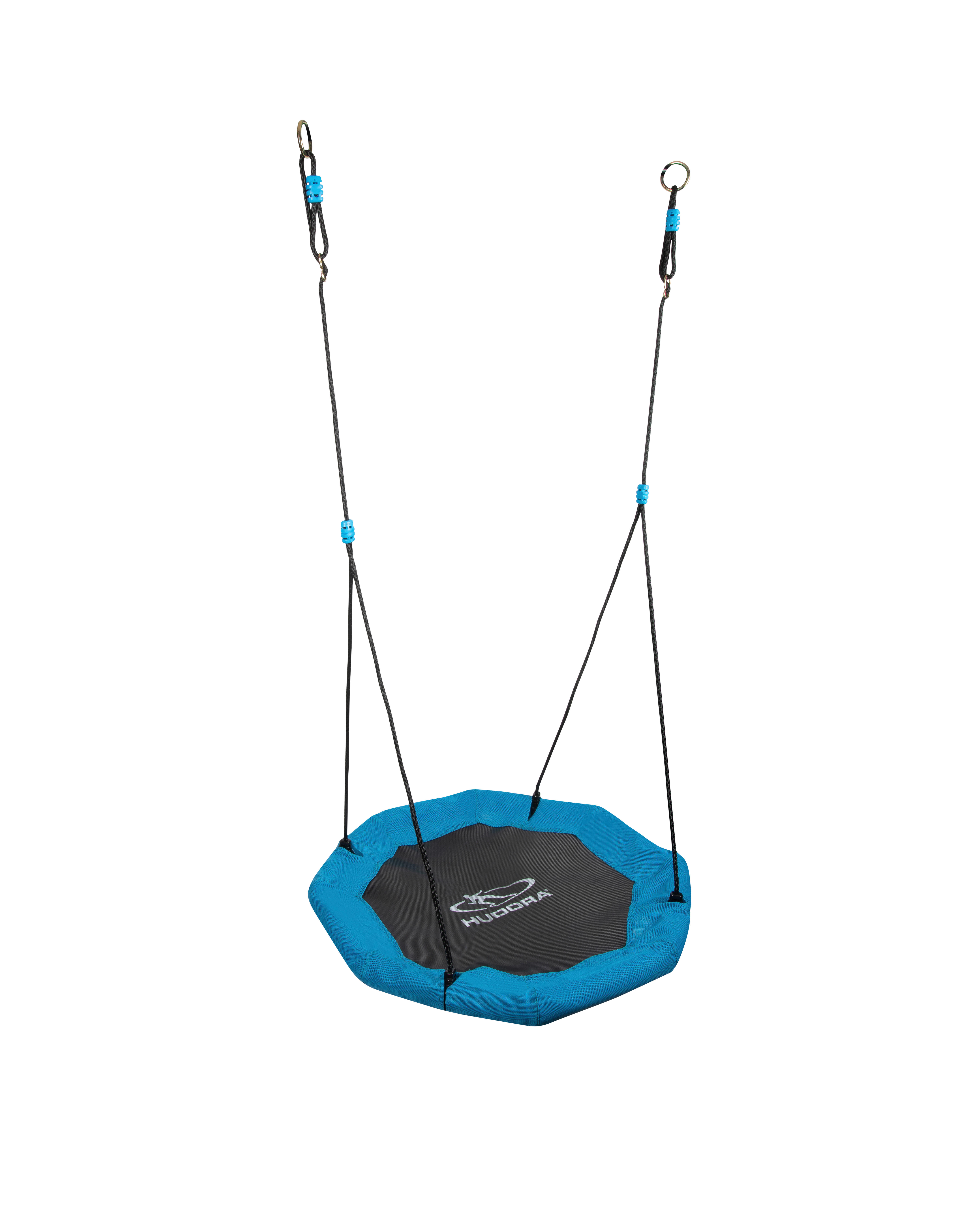 Hudora Nestschaukel Octagon 90 schwarz B/H/L: ca. 90x10x90 cm Octagon 90 - blau/schwarz (90,00/90,00/10,00cm) - Hudora