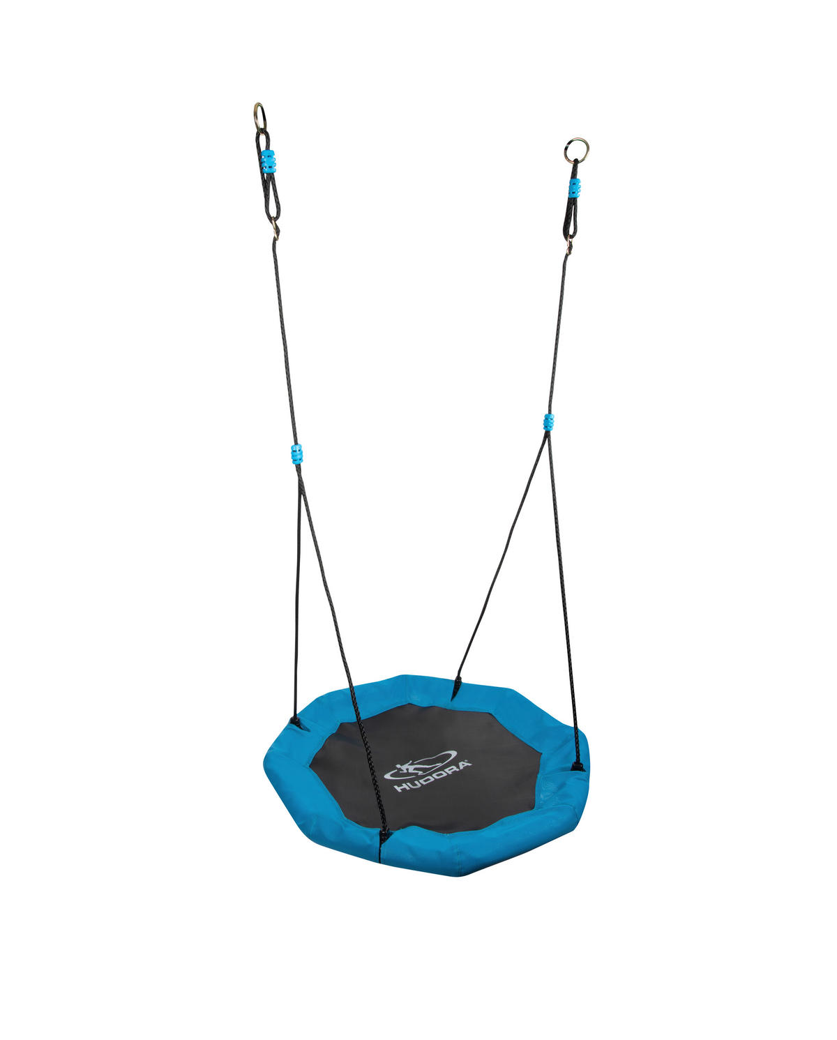 Hudora Nestschaukel Octagon 90 schwarz B/H/L: ca. 90x10x90 cm Octagon 90 - blau/schwarz (90,00/90,00/10,00cm) - Hudora
