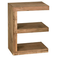 Beistelltisch natur Akazie B/H/T: ca. 45x60x30 cm Beistelltisch E Cube - natur (45,00/60,00/30,00cm) - Wohnling