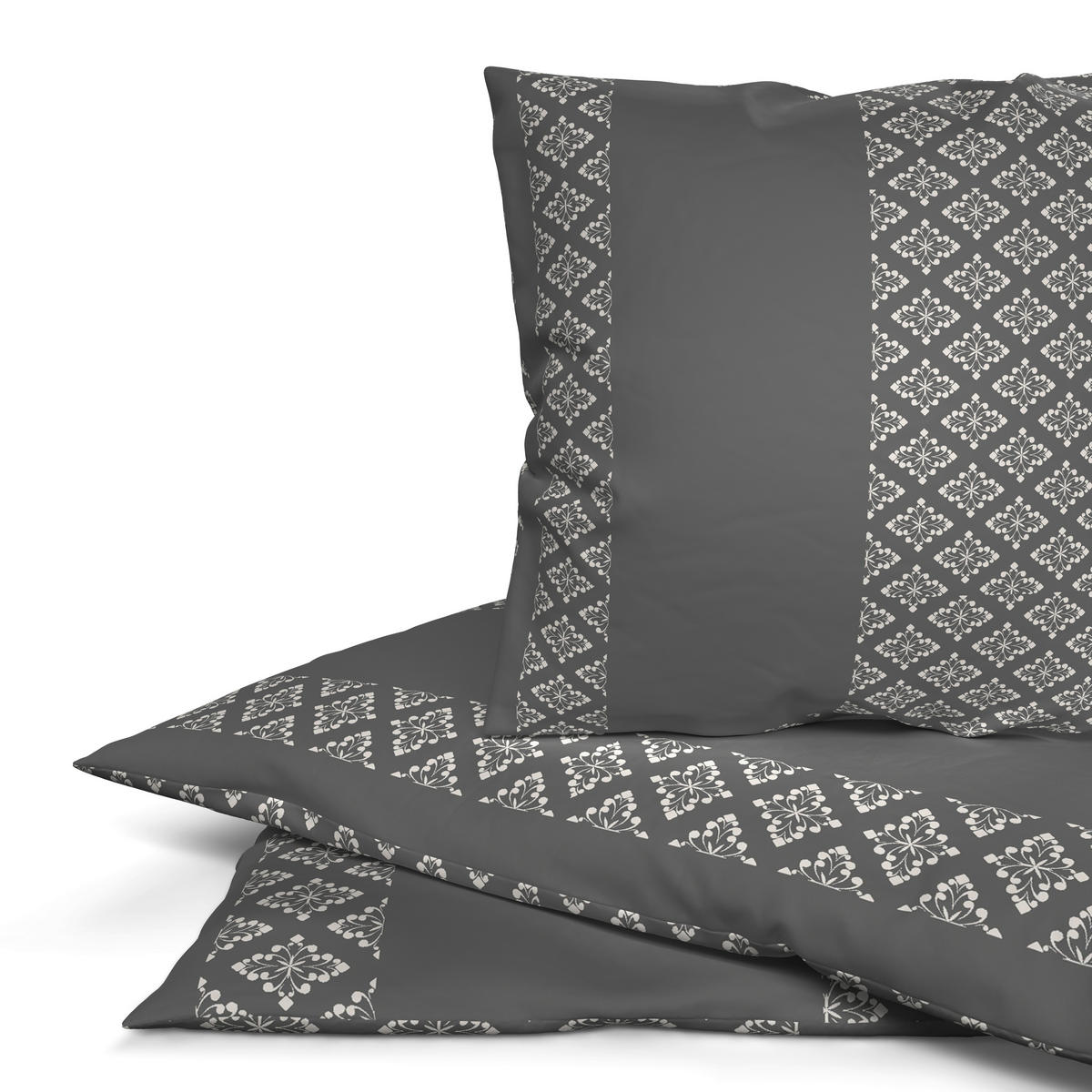 Microfaser Bettwäsche Bettwäsche_Microfaser Karo grau - grau (135,00/200,00cm)