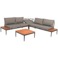 Acamp Loungeset Paros anthrazit Akazie Paros - anthrazit/teak - Acamp
