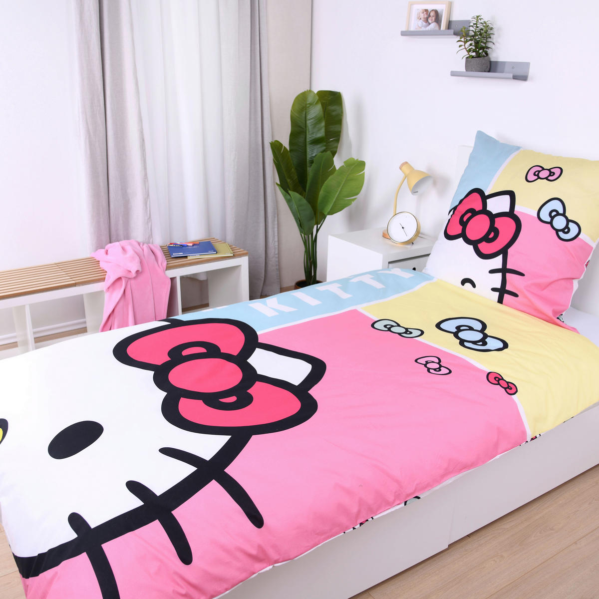 Bettwäsche Renforce Bettwäsche Hello Kitty - bunt - Hello Kitty