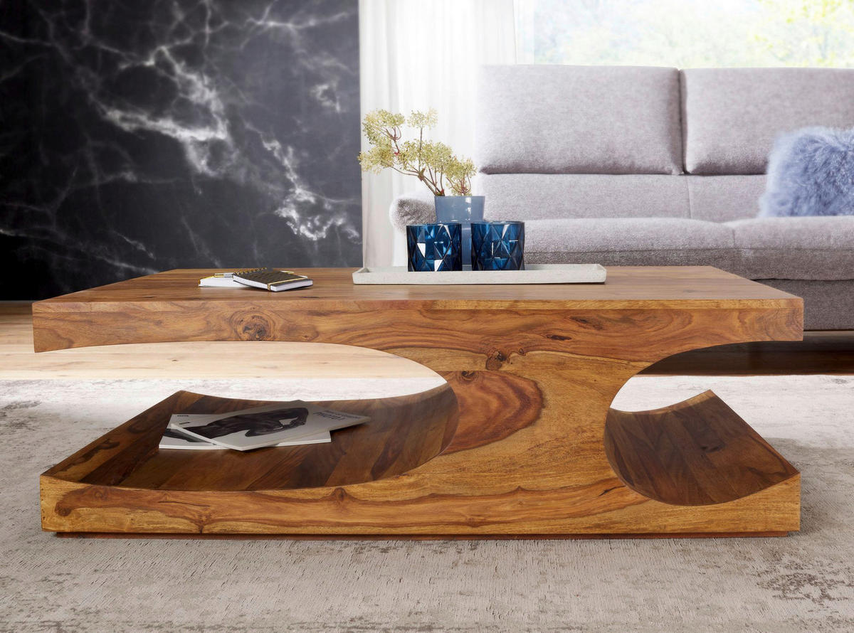 Couchtisch braun B/H/T: ca. 118x38x70 cm Couchtisch - braun (118,00/38,00/70,00cm) - Wohnling