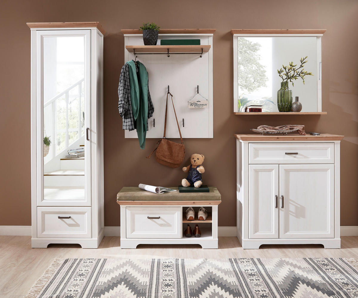 Garderobenpaneel Jasmin Pinie Nachbildung Eiche Artisan Nachbildung B/H/T: ca. 93x107x30 cm Jasmin - Eiche (93,00/107,00/30,00cm)