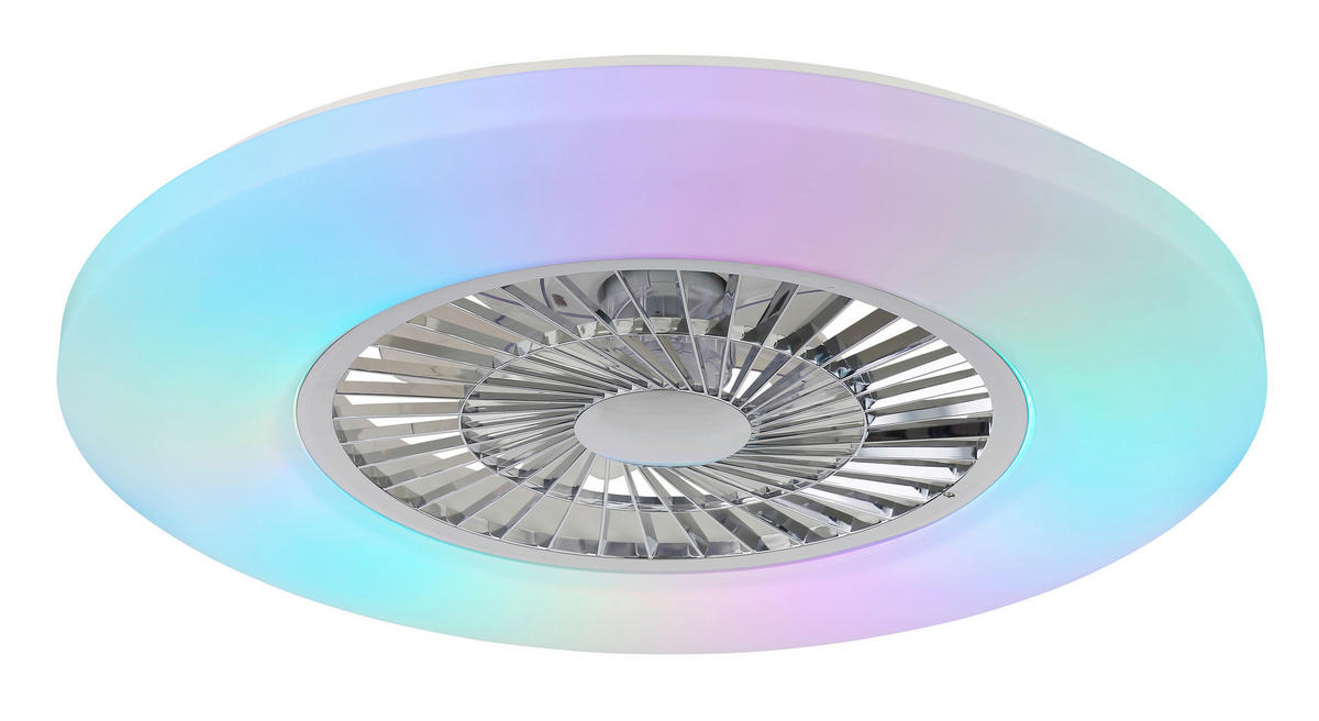 GLOBO LED-Deckenventilator ALVA 03649C Opal weiß H/D: ca. 15,4x59,5 cm max. 40 W ALVA - weiß/Opal (59,50/15,40cm) - GLOBO
