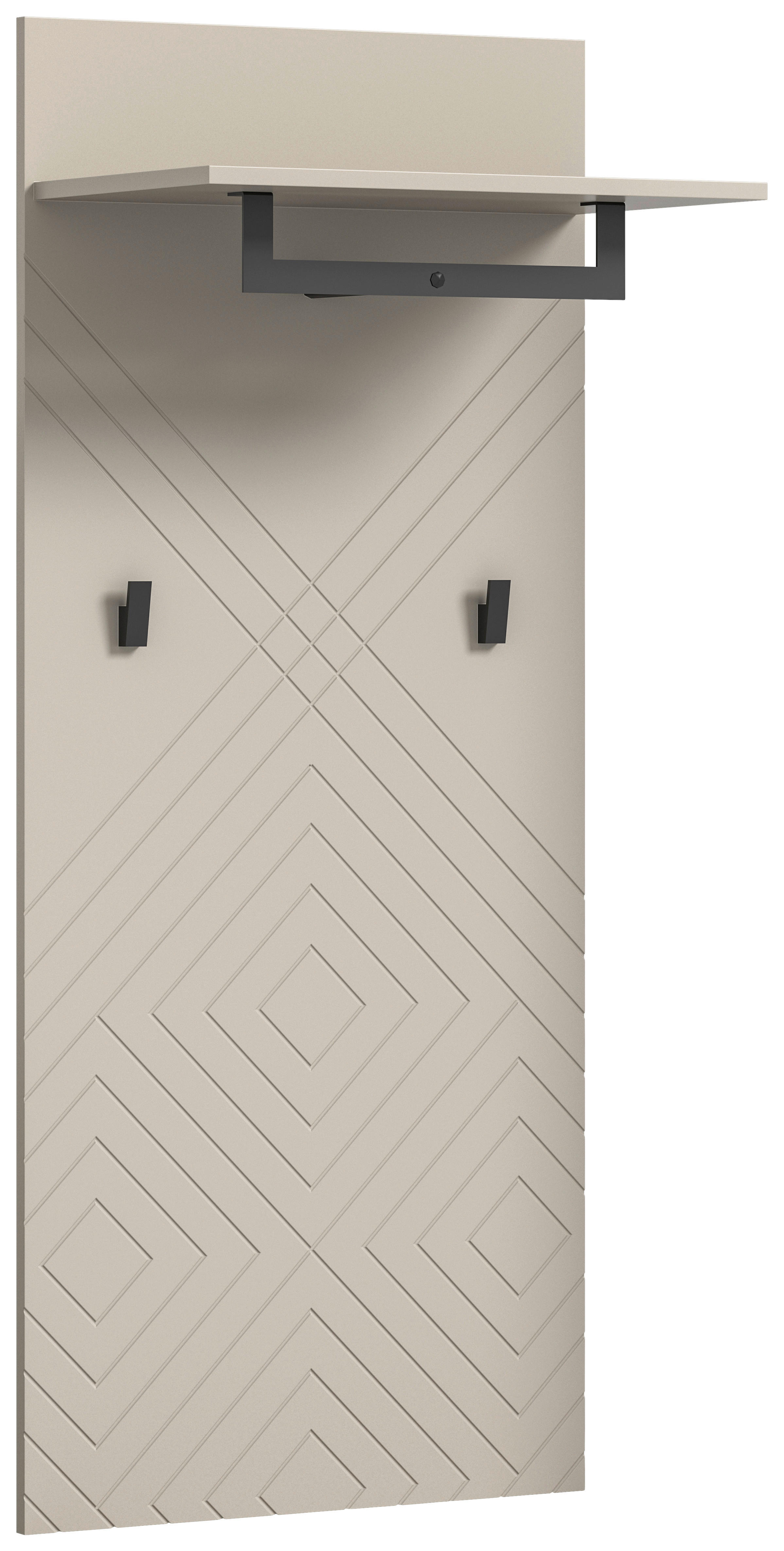 Garderobenpaneel NOTES sandbeige sandbeige matt B/H/T: ca. 60x140x35 cm NOTES - sandbeige (60,00/140,00/35,00cm) - xonox.home