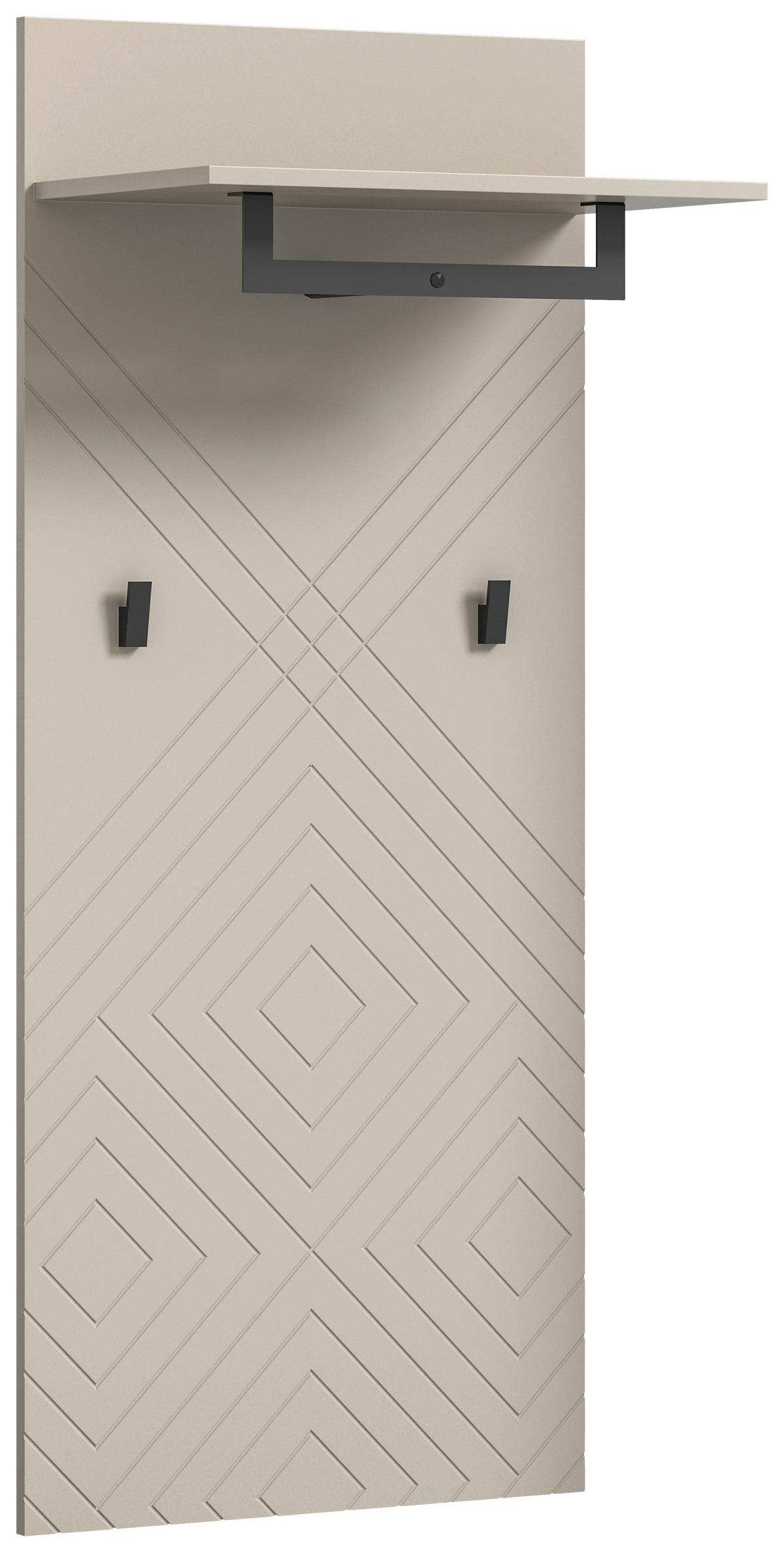 Garderobenpaneel NOTES sandbeige sandbeige matt B/H/T: ca. 60x140x35 cm NOTES - sandbeige (60,00/140,00/35,00cm) - xonox.home