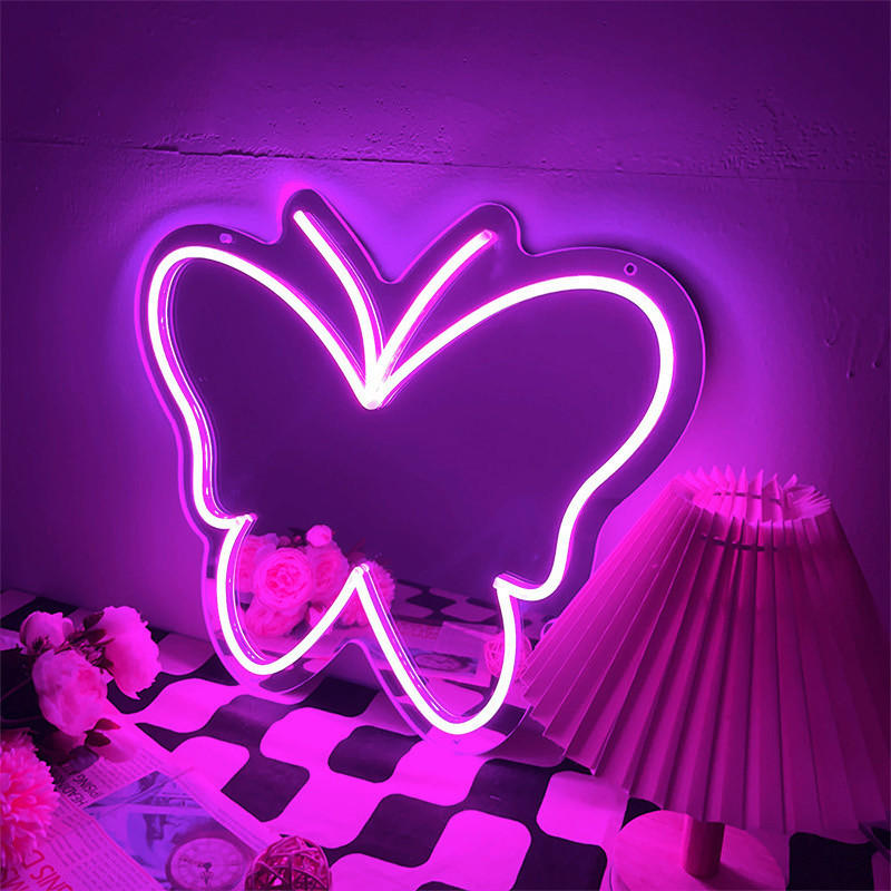 POCOline LED-Neonleuchte B/H/L: ca. 25x1,6x28,5 cm LED-Neonleuchte_Butterfly - (28,50/25,00/1,60cm) - POCOline