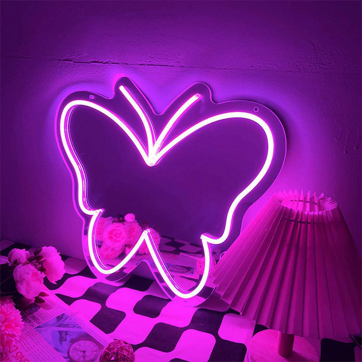 POCOline LED-Neonleuchte B/H/L: ca. 25x1,6x28,5 cm LED-Neonleuchte_Butterfly - (28,50/25,00/1,60cm) - POCOline