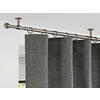 Stilgarnituren Edelstahloptik Metall L: ca. 400 cm ausziehbar von ca. 210 bis 400 cm 1.0 Läufe Teleskopgarnitur_2in1 - Edelstahloptik (400,00cm) - ondeco