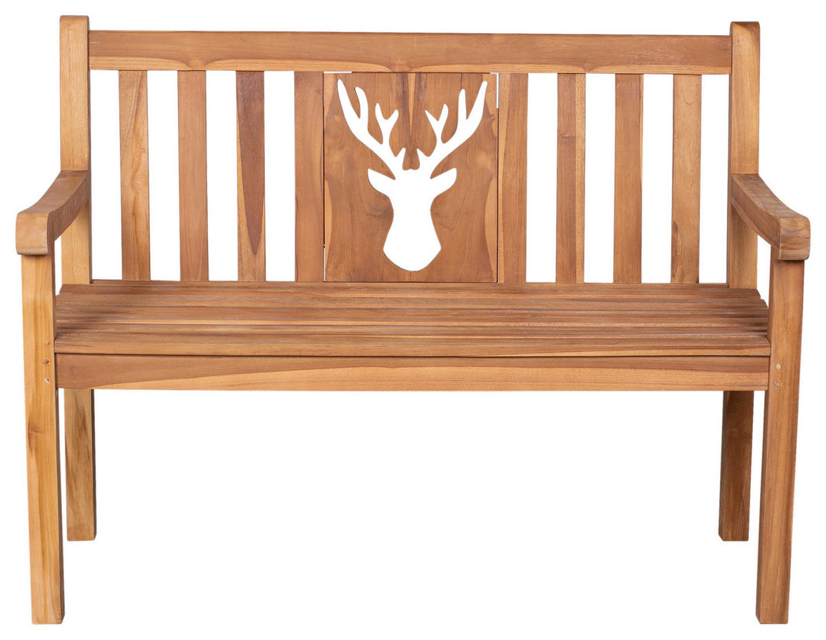 deVries Gartenbank Woodie natur Teakholz B/H/T: ca. 120x89x60 cm Woodie - natur (120,00/89,00/60,00cm) - deVries