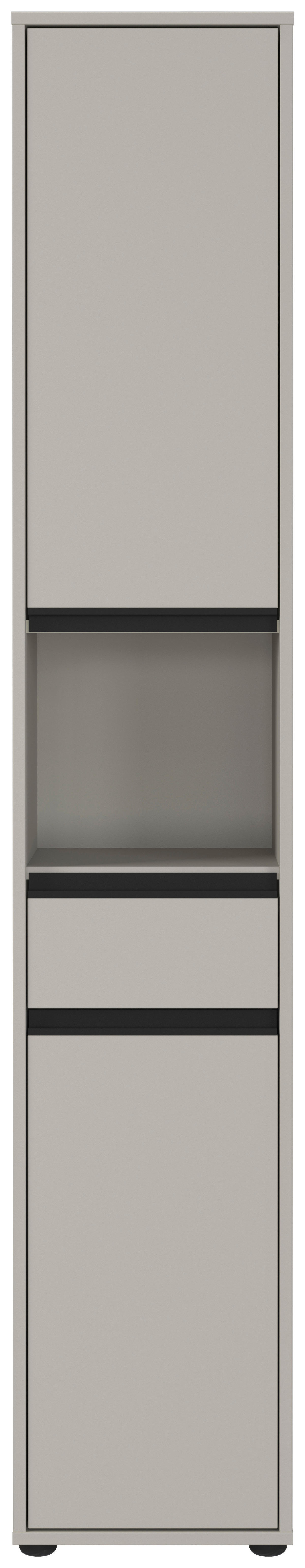 Hochschrank 2203-186 steingrau B/H/T: ca. 33x181x34 cm 2203-186 - steingrau (33,00/181,00/34,00cm) - Germania