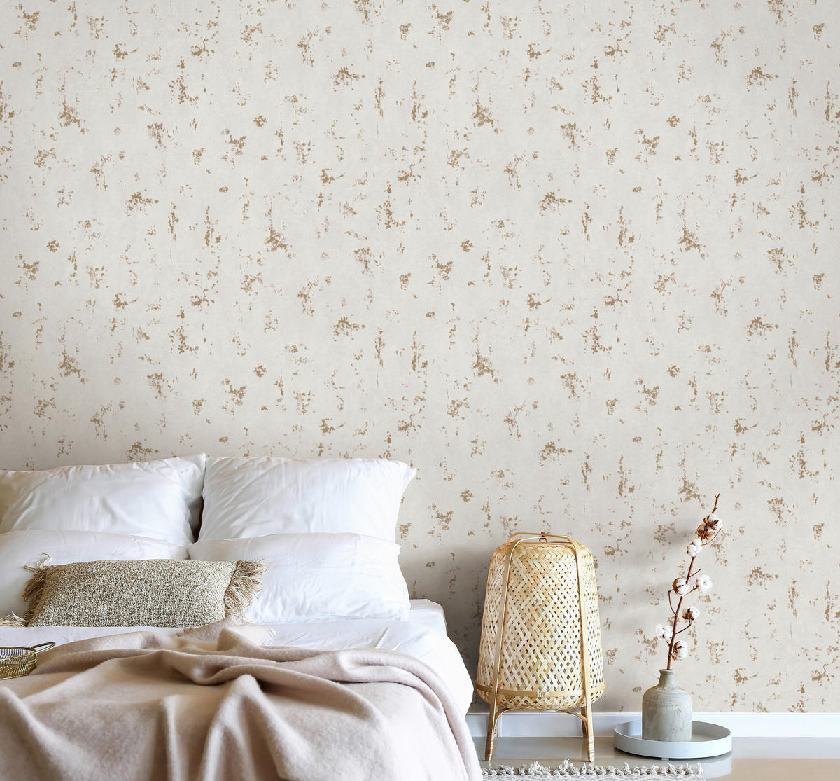 Erismann Vliestapete Betonoptik beige gold B/L: ca. 53x1005 cm Vliestapete_10316-02 - beige/gold (53,00/1005,00cm) - Erismann