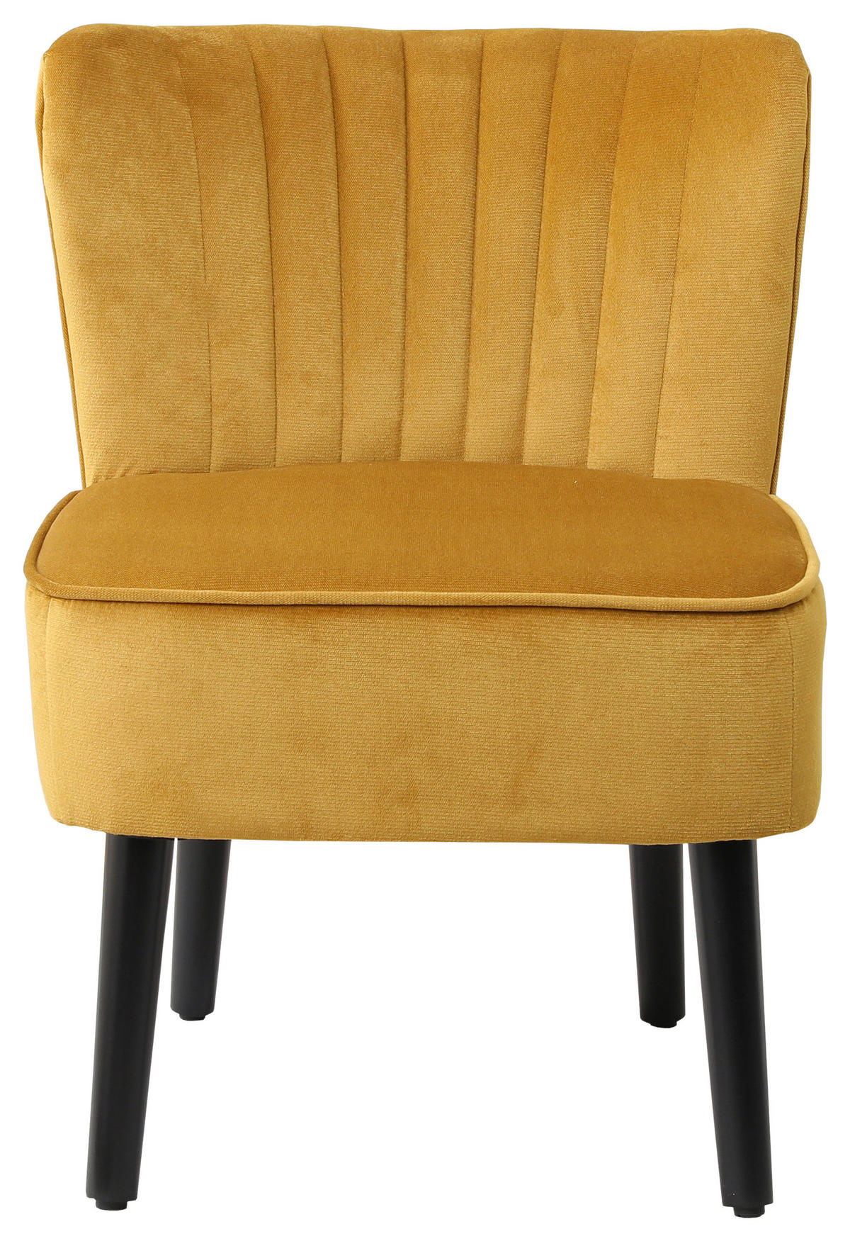 Sessel Emily gold Microfaser B/H/T: ca. 57x76x72 cm Emily - gold/schwarz (57,00/76,00/72,00cm)