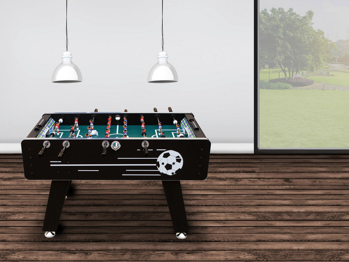 Cougar Kickertisch Arena B/H/L: ca. 75x88x141 cm Arena - schwarz (141,00/75,00/88,00cm) - Cougar