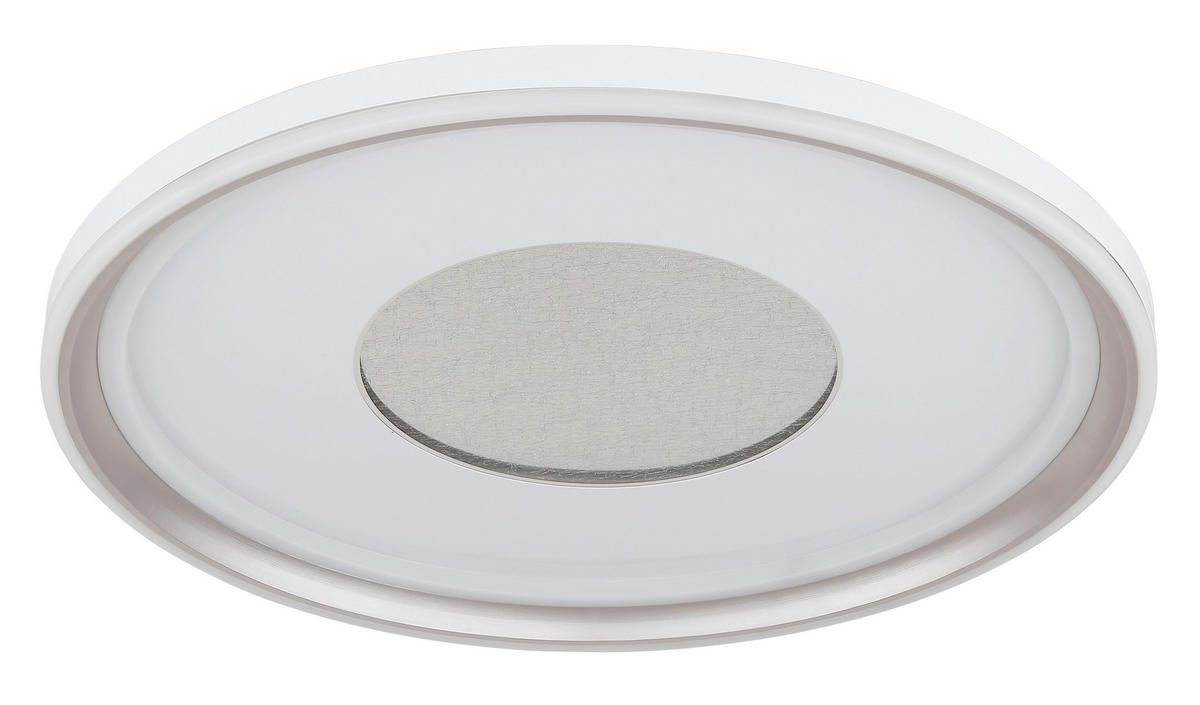 GLOBO Deckenleuchte Opal champagner weiß Metall Kunststoff Acryl H/D: ca. 6,5x59 cm 1 Brennstellen EILA - weiß/champagner (59,00/6,50cm) - GLOBO